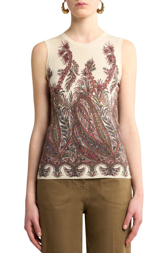 25FW 에트로 민소매 티셔츠 WRKE0238AV752 X0801 - ETRO