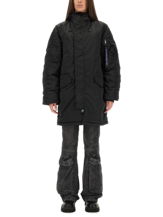 25SS 알파 패딩 148132UV 03 BLACK