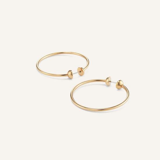  제니 버드 이어링 스몰 뉴 아이콘 후프 골드 - JENNY BIRD