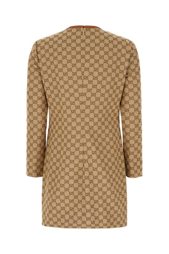 25SS 구찌 홀스빗 GG 캔버스 드레스 820404Z8BZA 2190 Beige - GUCCI