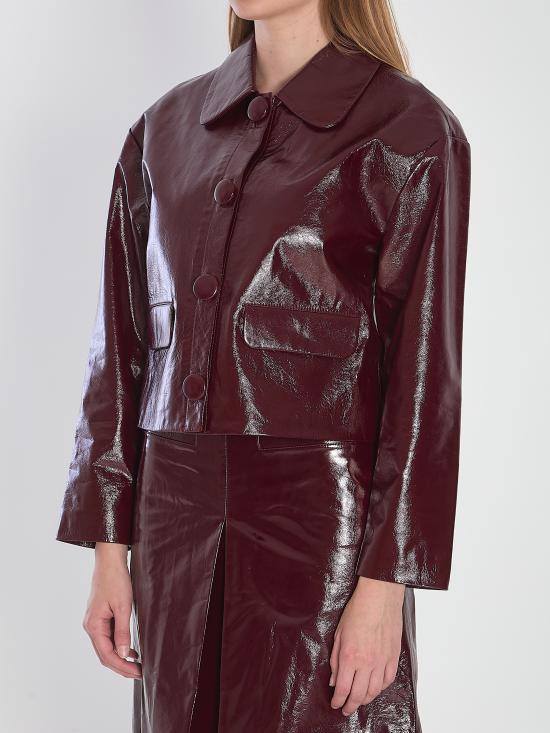 25FW 셀프 포트레이트 가죽 자켓 PF25091JBU BURGUNDY BORDEAUX - SELF PORTRAIT