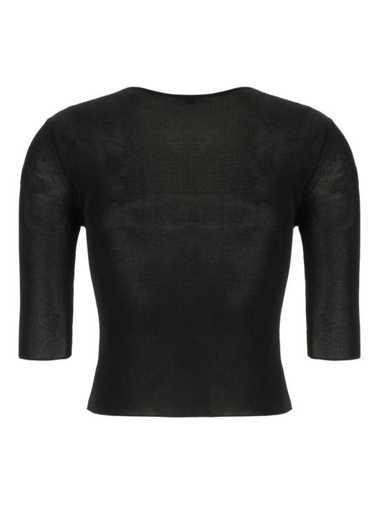  생로랑 반팔 티셔츠 819910 Y75WA1000 BLACK - SAINT LAURENT