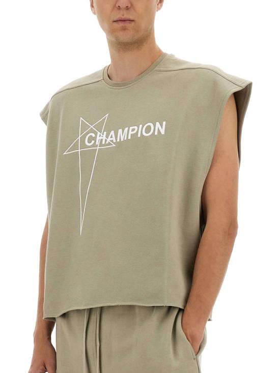  릭오웬스 x 챔피온 민소매 티셔츠 CM01E1666 CHFE08 BEIGE - RICK OWENS X CHAMPIONS