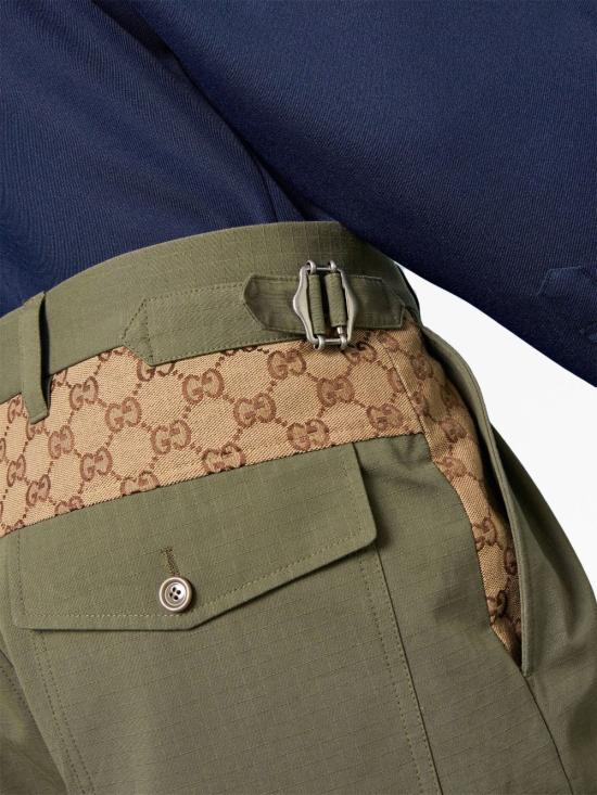  구찌 코튼 카고 트라우저 751436 ZANW63550 GREEN - GUCCI