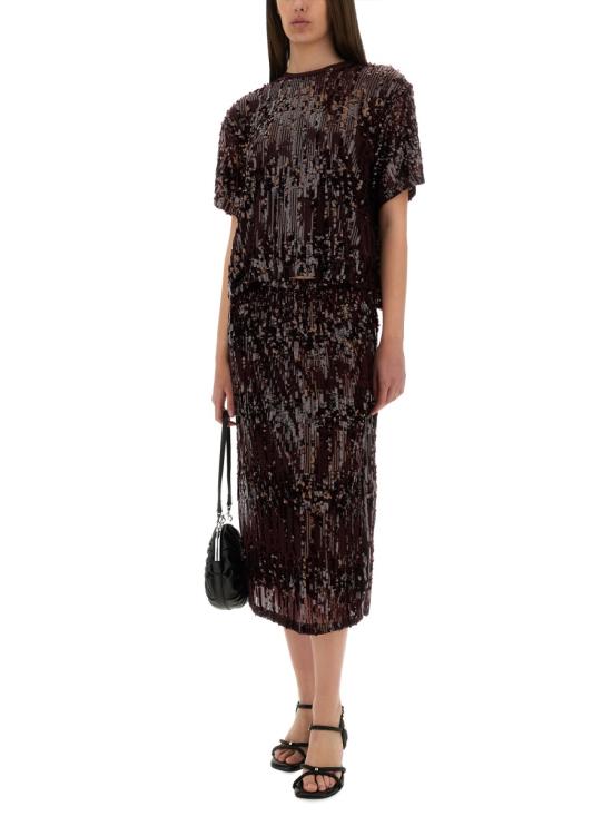 25FW 바움 운드 페르드가르텐 반팔 티셔츠 24349 C6186 BORDEAUX - BAUM UND PFERDGARTEN