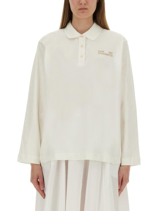 25FW 바움 운드 페르드가르텐 폴로 티셔츠 24277 C1069 IVORY