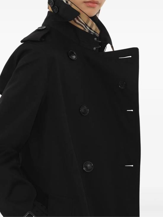 25FW 버버리 미드 렝스 켄징턴 헤리티지 트렌치코트 8079409 A1189 BLACK - BURBERRY