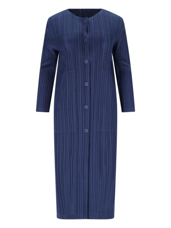 25SS 플리츠플리즈 코트 PP56JA12475 BLUE