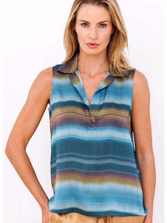  GO SILK 블라우스 고실크 고메이크 잇 이지 탑 - GO SILK