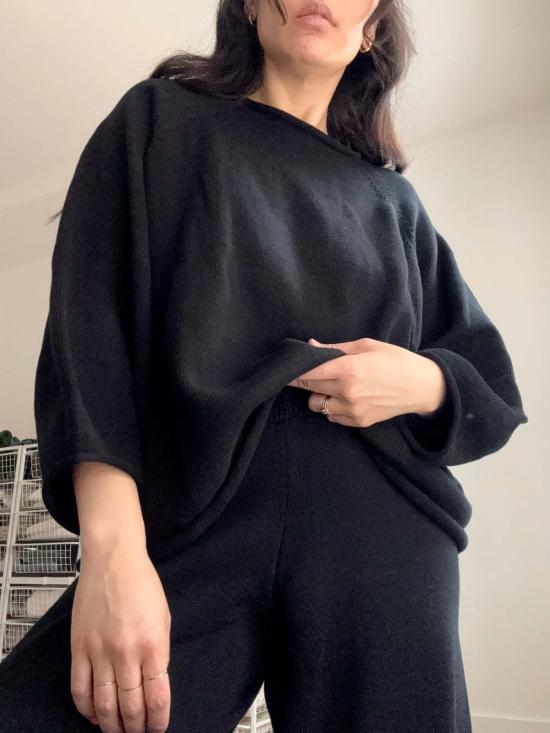  Sønderhaus 긴팔 티셔츠 Sonderhaus Jeanie  트루 블랙 - OTHER BRANDS