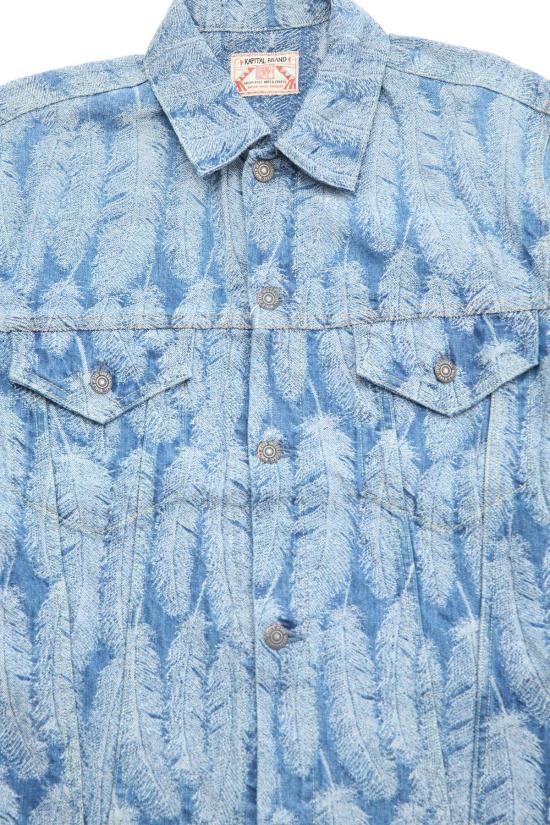  캐피탈 데님 자켓 Kapital 12oz 맥파이 데님 3차 재킷 탠 - KAPITAL