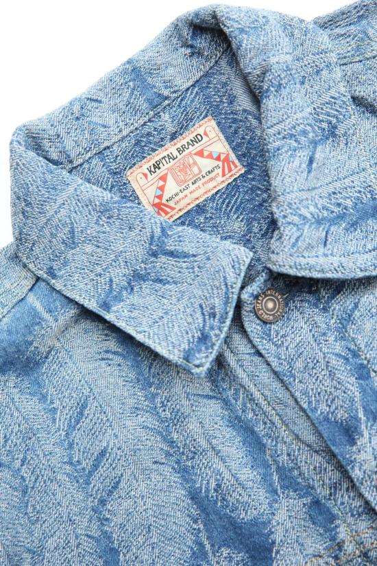  캐피탈 데님 자켓 Kapital 12oz 맥파이 데님 3차 재킷 탠 - KAPITAL