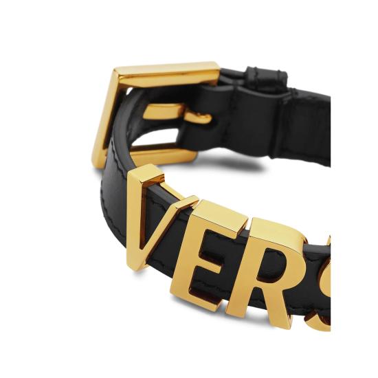 25FW 베르사체 반지 1A00637 1019930 1B00V GOLD BLACK - VERSACE