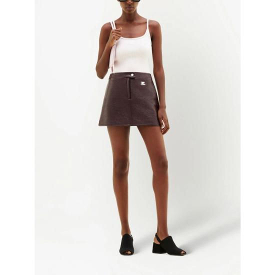 25FW 쿠레쥬 숏 스커트 PERCJU001VY 0014 4010 RED - COURREGES