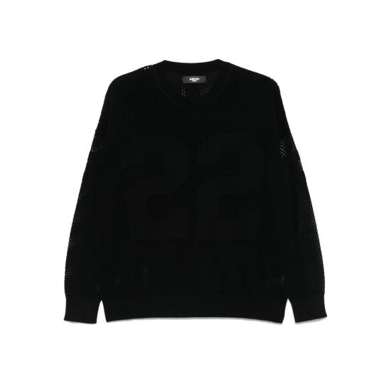 25FW 아미리 긴팔 티셔츠 AMKNCW1040 BLACK