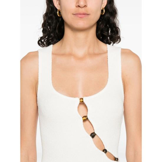 25FW 서 더 레이블 숏 원피스 SIR225 7044 IVORY WHITE - SIR. THE LABEL