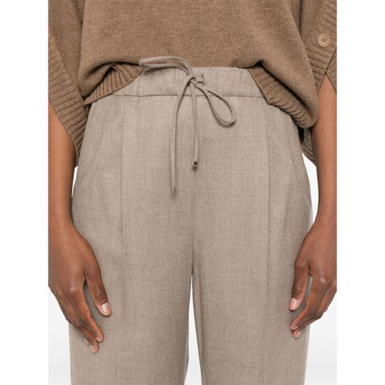 25FW 막스마라 스트레이트 팬츠 GATTI 257 002 BROWN - MAX MARA