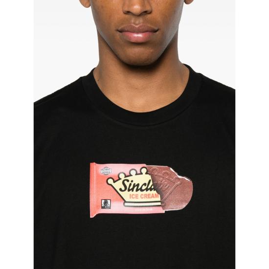 25FW 싱클레어 탑 SMT253 1 ICE CREAM BLACK - SINCLAIR