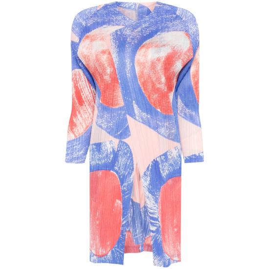 25SS 플리츠플리즈 코트 PP56JA684 24 BLUE RED