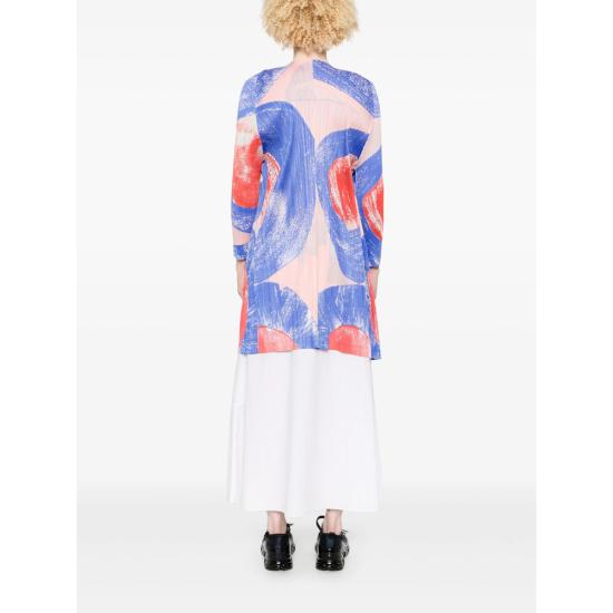 25SS 플리츠플리즈 코트 PP56JA684 24 BLUE RED - PLEATS PLEASE