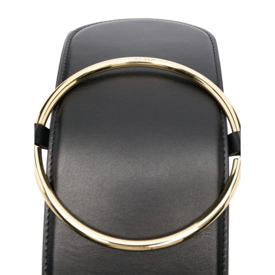 25SS 알라이아 와이드 벨트 AA1C027GCA339 999 BLACK - ALAIA