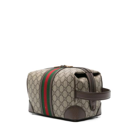 24FW 구찌 사보이 코스메틱 케이스 에보니 GG 슈프림 캔버스 739391 96IWT 8745 NEUTRALS - GUCCI