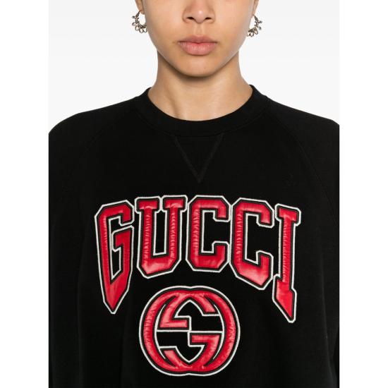  구찌 긴팔 티셔츠 760366 XJF0W 1043 BLACK - GUCCI