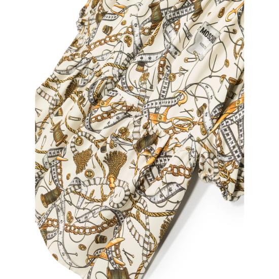  [키즈] 모스키노 원피스 HDV0DX SOQ18 82630 NEUTRALS YELLOW - MOSCHINO