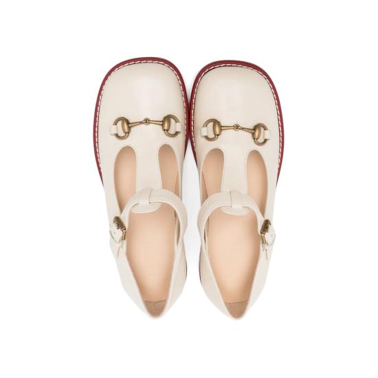  [주니어] 구찌 플랫 슈즈 725743 C9D00 9522 NEUTRALS RED - GUCCI