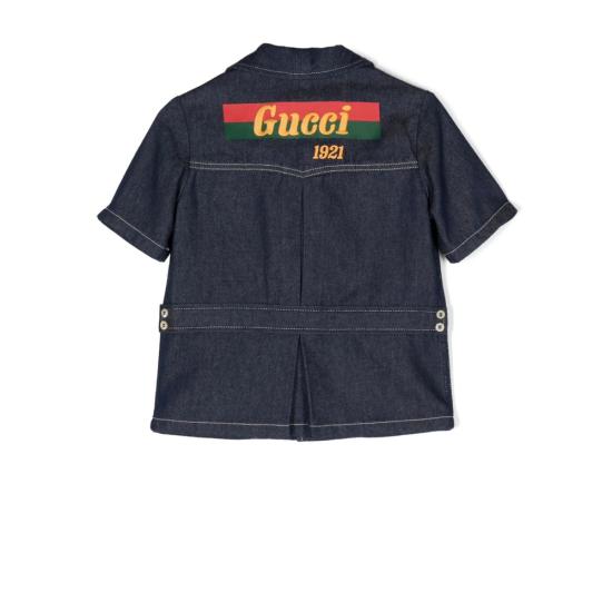  [키즈] 구찌 셔츠 712318 XDB79 4759 BLUE - GUCCI