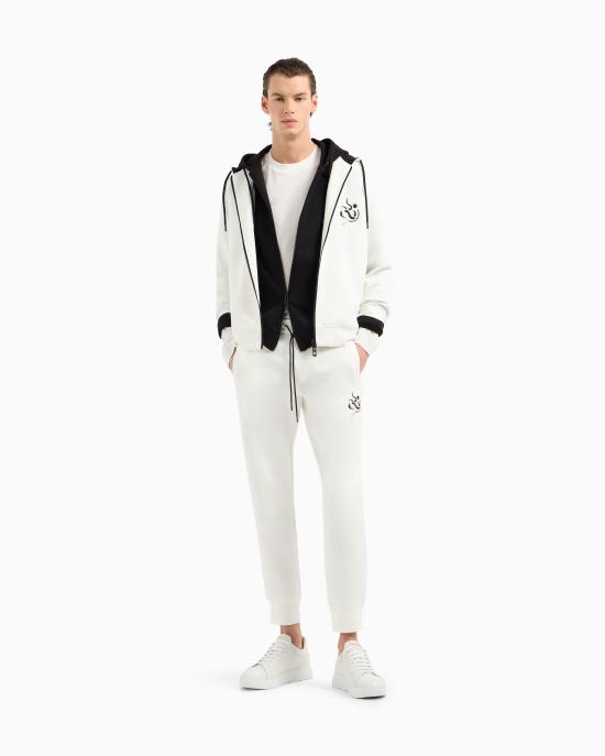 25SS 엠포리오 아르마니 스트레이트 팬츠 EM001701 AF10013 U0003 Snow white - EMPORIO ARMANI