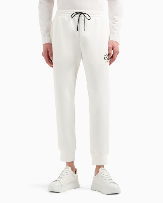 25SS 엠포리오 아르마니 스트레이트 팬츠 EM001701 AF10013 U0003 Snow white - EMPORIO ARMANI