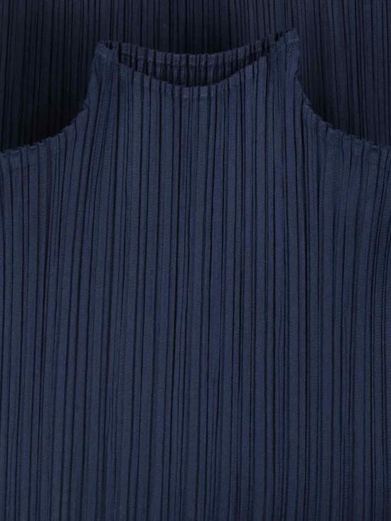 25SS 플리츠플리즈 민소매 티셔츠 PP56JK402 75 Blue - PLEATS PLEASE