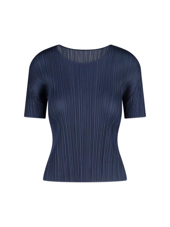 25SS 플리츠플리즈 반팔 티셔츠 PP56JK403 75 Blue