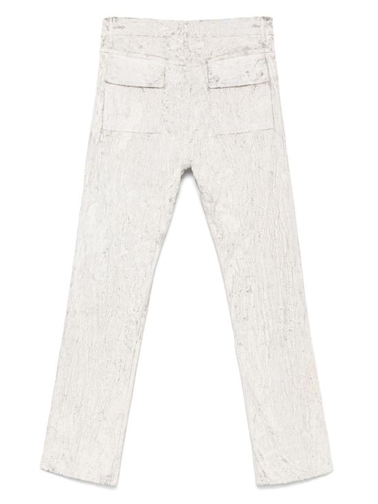 25SS 릭 오웬스 스트레이트 팬츠 RR01E5308 SMMC11 White - RICK OWENS