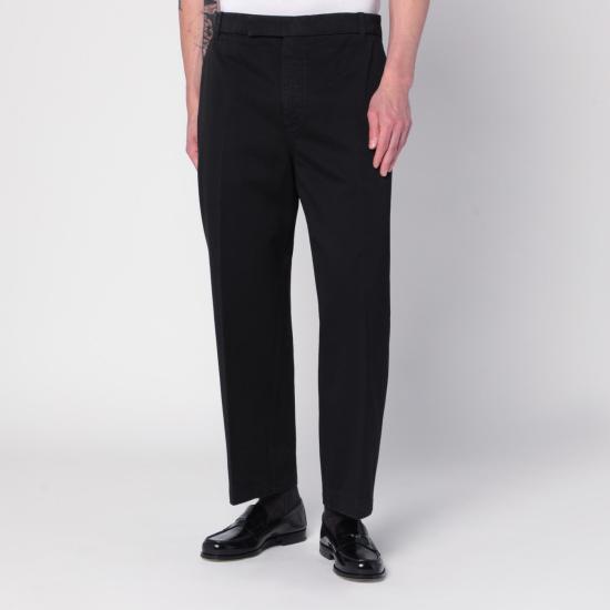 25FW 톰브라운 코튼 트윌 유틸리티 치노 팬츠 MTU335WF0576 Black