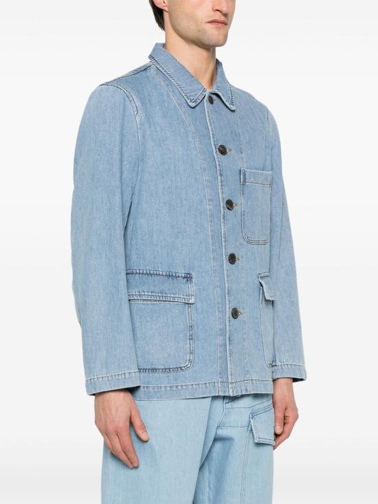 25SS 드리스 반 노튼 데님 자켓 2510204291552 514 Denim - DRIES VAN NOTEN