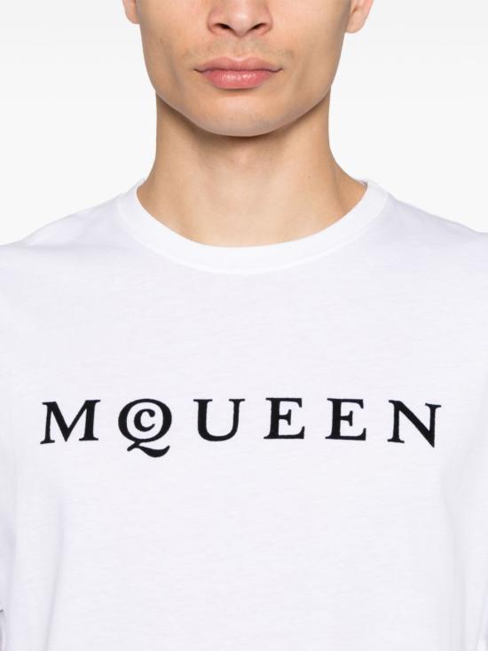 25SS 알렉산더 맥퀸 반팔 티셔츠 828420 QTADD0909 White - ALEXANDER MCQUEEN