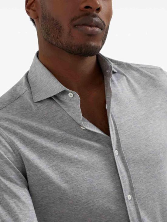  브루넬로 쿠치넬리 긴팔 셔츠 MH8366686C571 Grey - BRUNELLO CUCINELLI