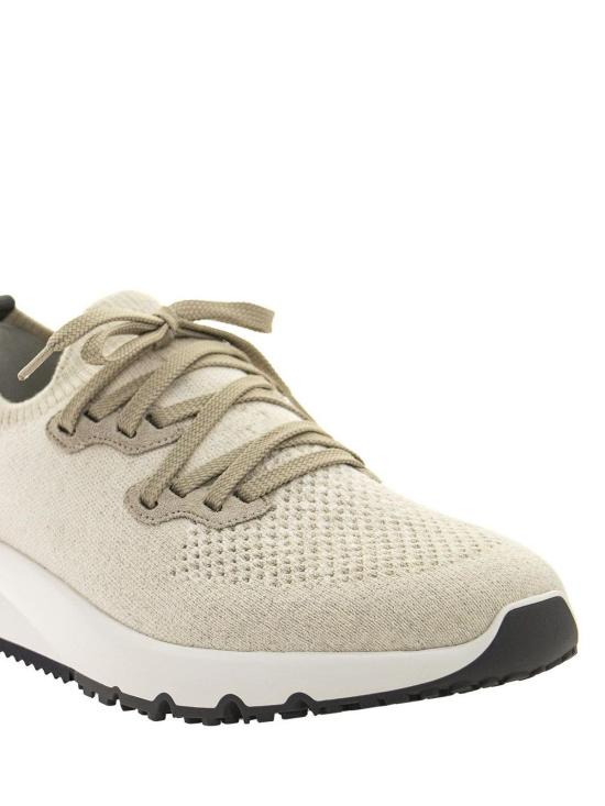 26FW 브루넬로 쿠치넬리 시네 니트 러너 MZUKISO250CW751 Light Beige - BRUNELLO CUCINELLI