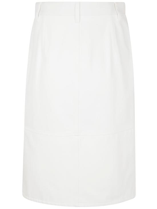 25SS 질샌더 롱 스커트 J03MA0235J46463 102 WHITE - JIL SANDER