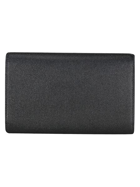  생로랑 그레인 레더 업타운 체인 지갑 6077881GF0J1000 black - SAINT LAURENT