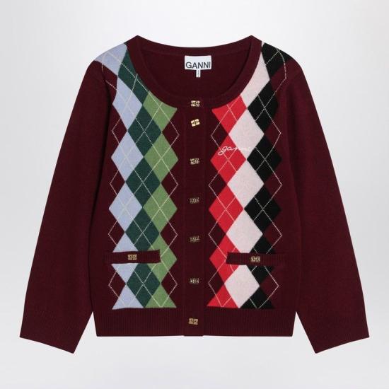 25FW 가니 가디건 K25322720 730 BROWN