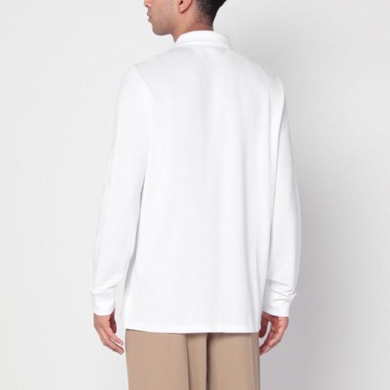 25FW 폴로 랄프로렌 클래식 핏 코튼 폴로 셔츠  710680790001CO WHT WHITE - POLO RALPH LAUREN