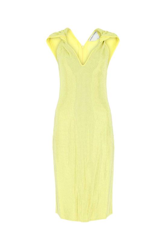  보테가베네타 미디 원피스 707997V27R0 7400 YELLOW