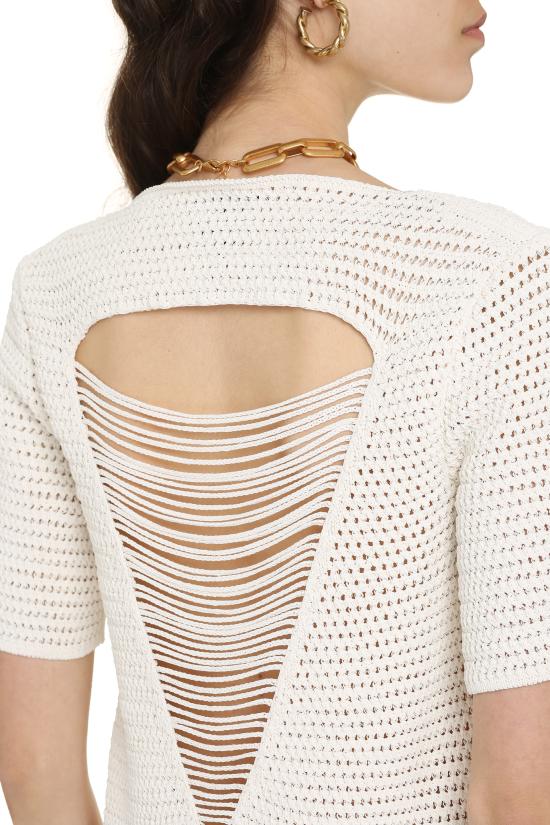  보테가베네타 미디 원피스 685527V1OK0 2945 WHITE - BOTTEGA VENETA