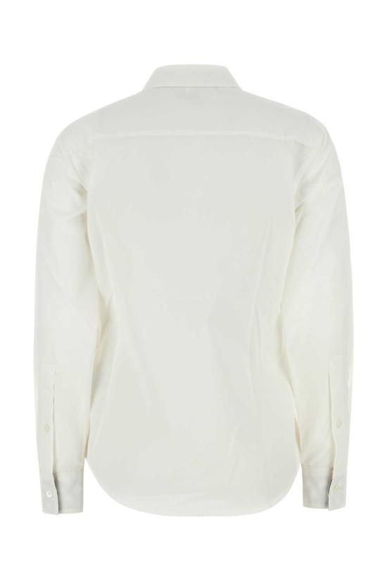 25FW 버버리 레귤러 핏 코튼 포플린 셔츠  8111217 A1464 WHITE - BURBERRY