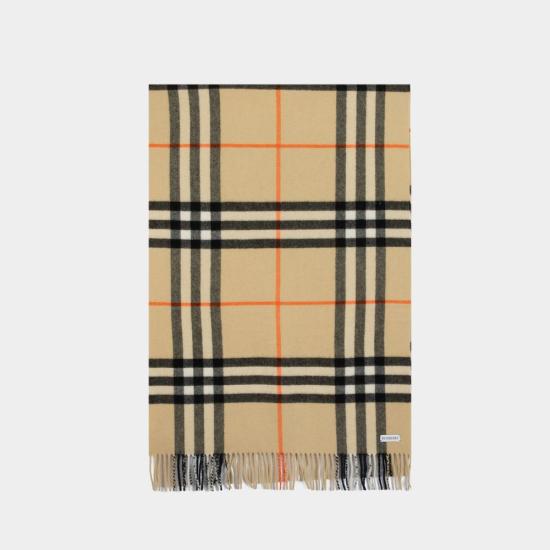  버버리 와이드 체크 캐시미어 스카프 8085931 A2021 CHECKED - BURBERRY