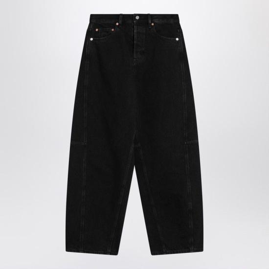 25SS 구찌 스트레이트 팬츠 828601XDDA5 1000 BLACK