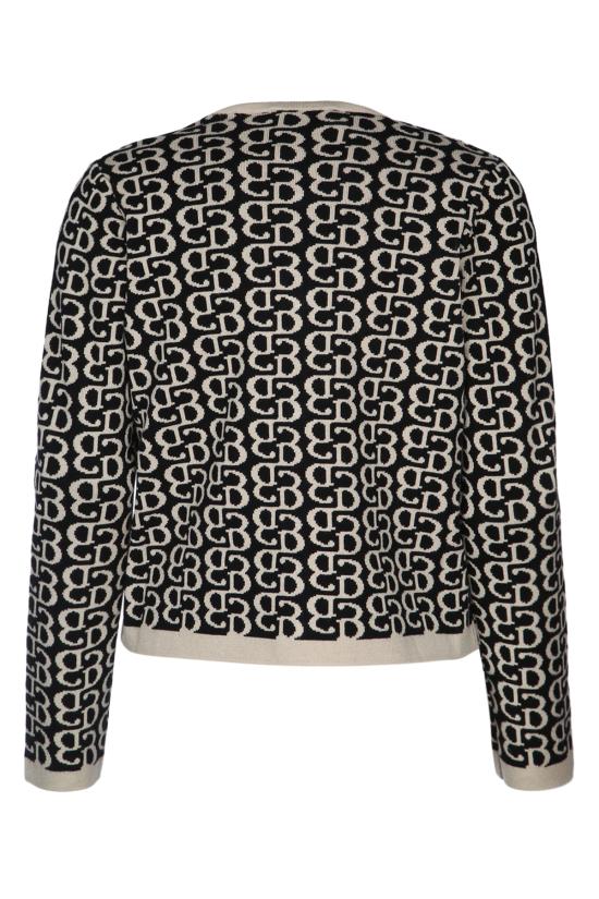 25FW 이블르스 가디건 2427346016200 002 BLACK BEIGE - IBLUES